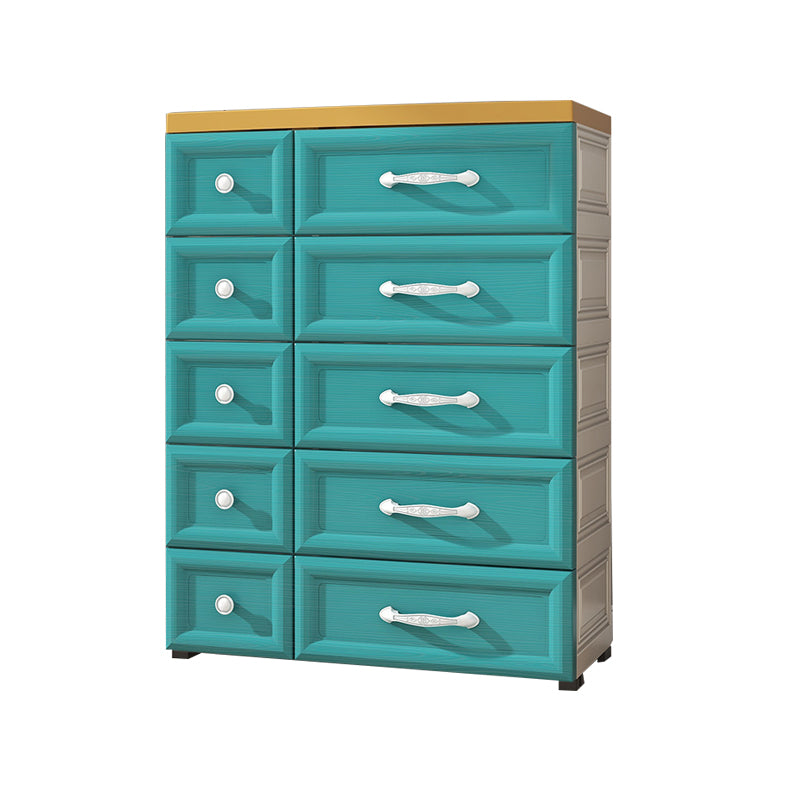 Modern Chest Nursery Dresser Plastic Kids Nightstand with 5/10 Drawers