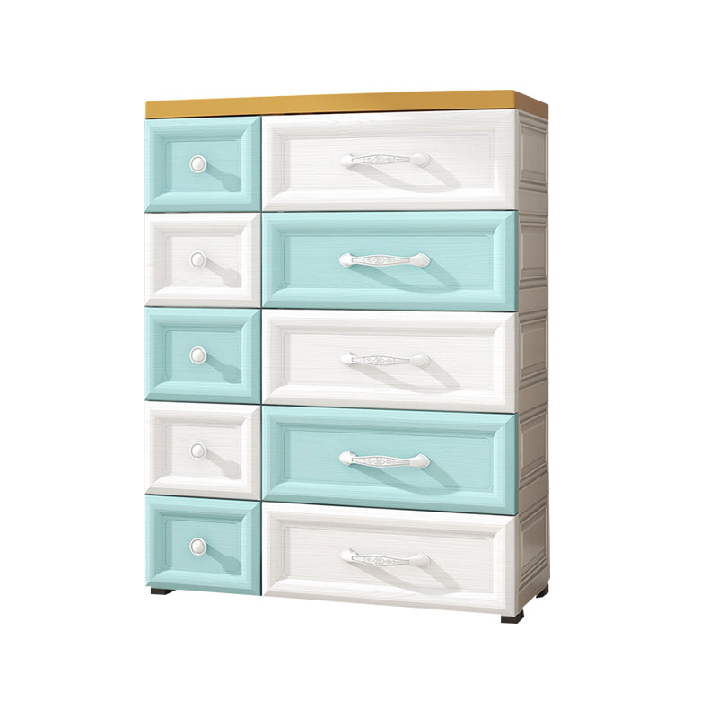 Modern Chest Nursery Dresser Plastic Kids Nightstand with 5/10 Drawers