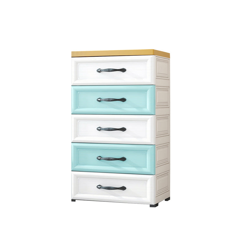 Modern Chest Nursery Dresser Plastic Kids Nightstand with 5/10 Drawers