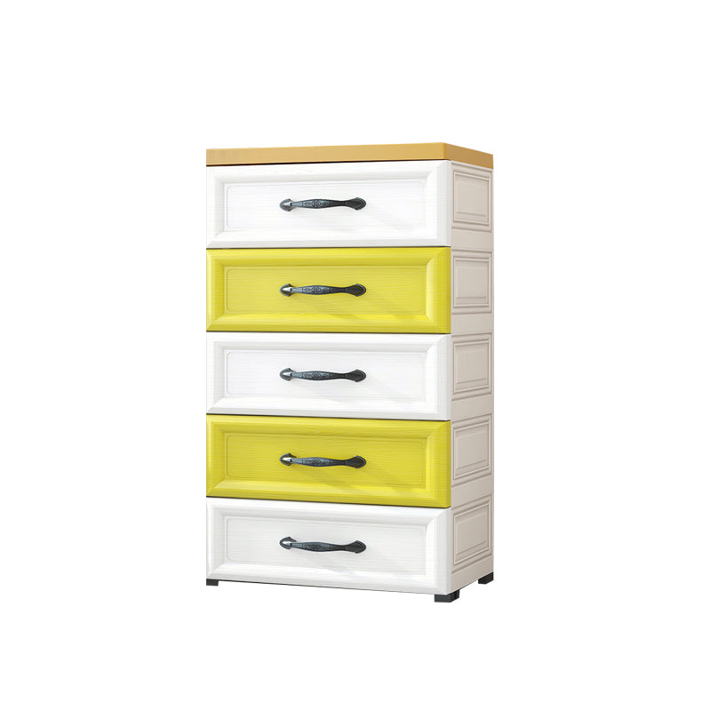 Modern Chest Nursery Dresser Plastic Kids Nightstand with 5/10 Drawers