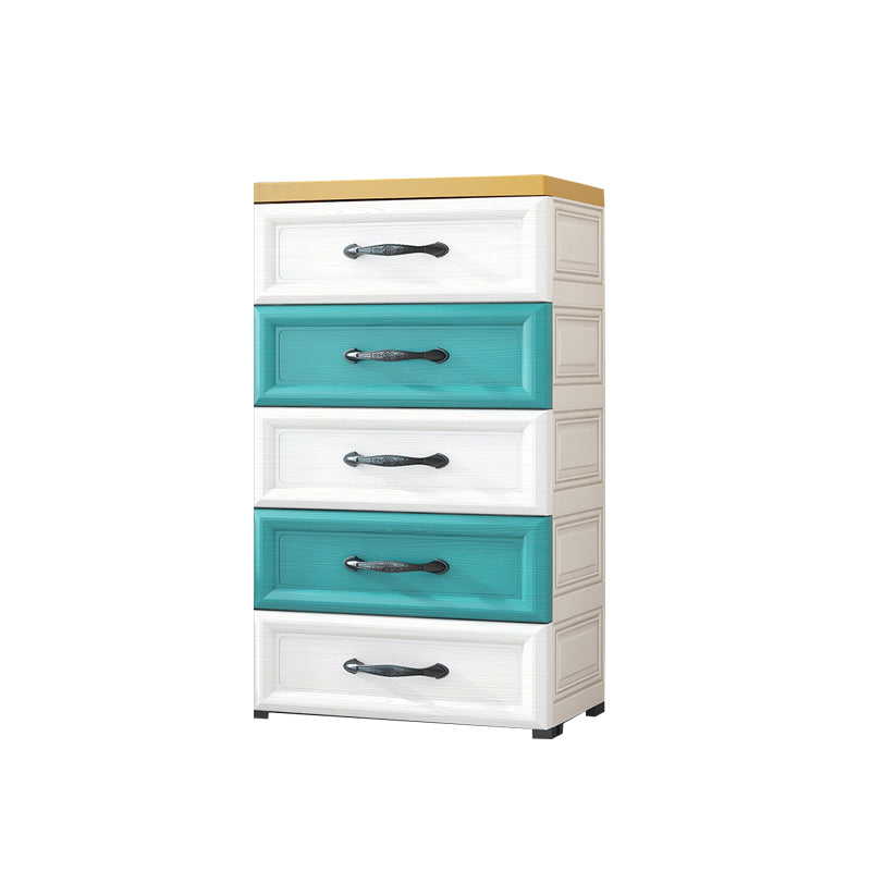 Modern Chest Nursery Dresser Plastic Kids Nightstand with 5/10 Drawers