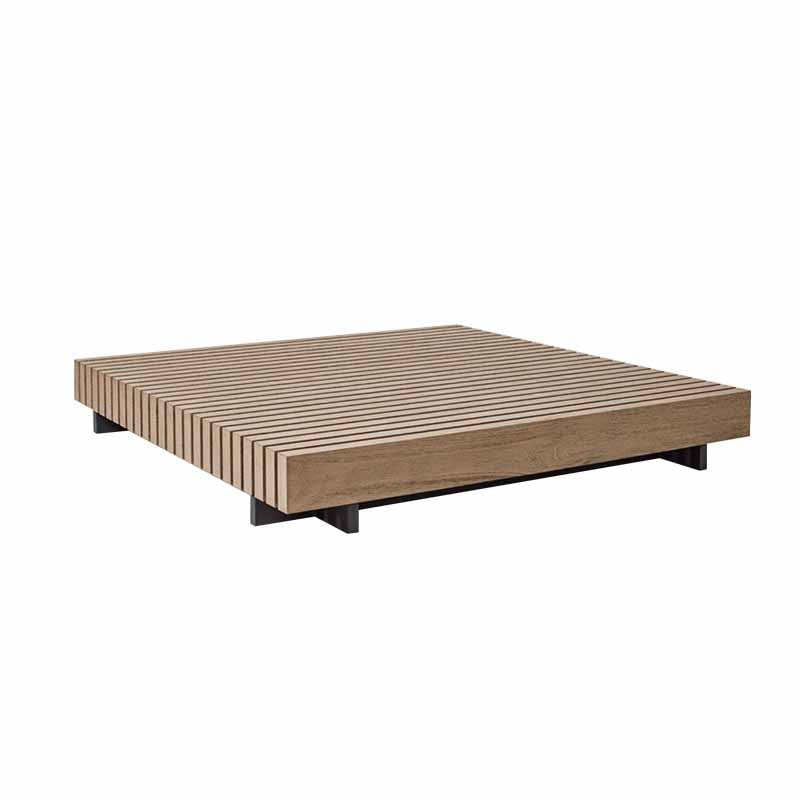 Contemporary Patio Table Solid Wood Teak Rectangle Coffee Table