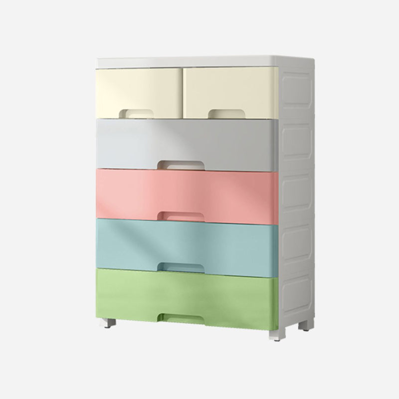 Contemporary Bedroom Armoire with Drawer Plastic Youth Armoire