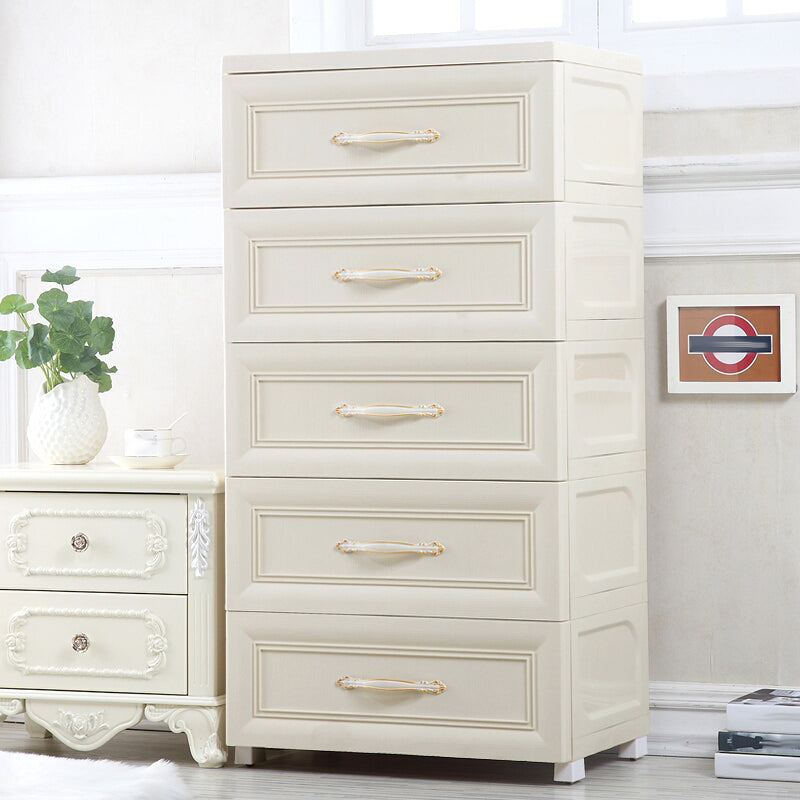 Plastic Youth Armoire with Drawer Contemporary Kid's Wardrobe