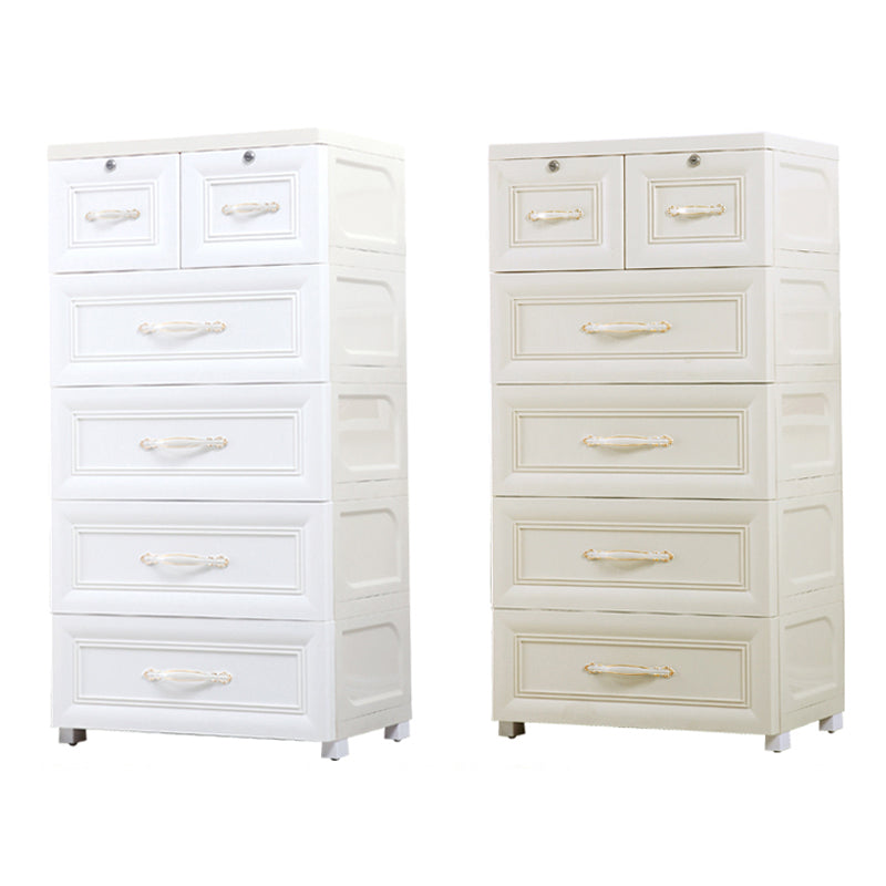 Plastic Youth Armoire with Drawer Contemporary Kid's Wardrobe