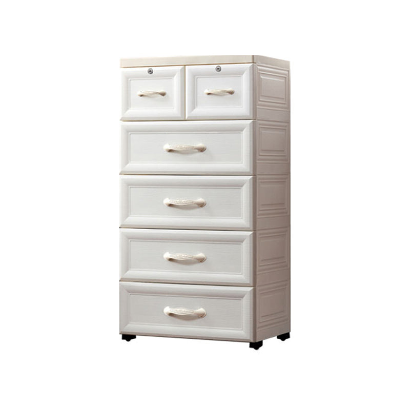 Plastic Youth Armoire with Drawer Contemporary Kid's Wardrobe