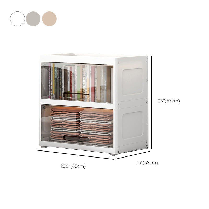 Modern Style Plastic Kids Closet Bedroom Youth Armoire with Door