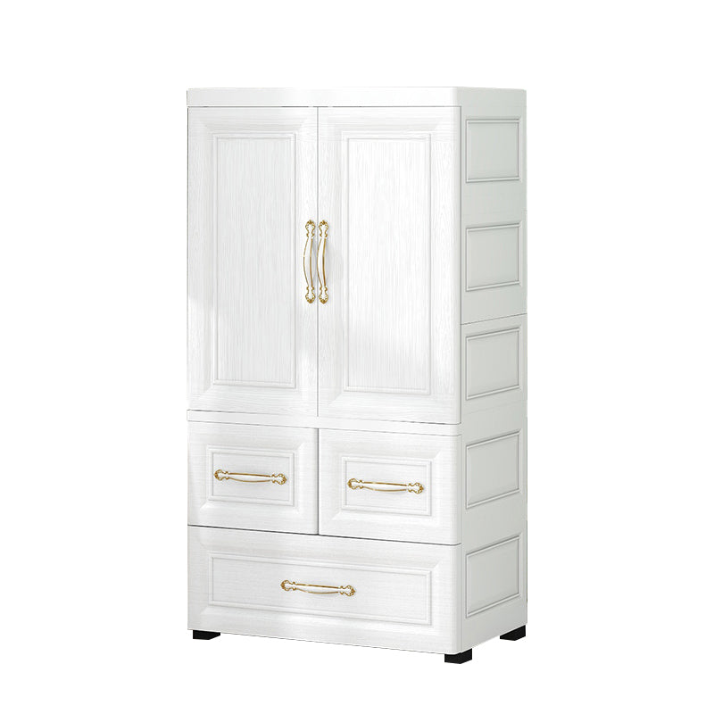 Modern Style Plastic Armoire Cabinet Bedroom Youth Armoire with wheels