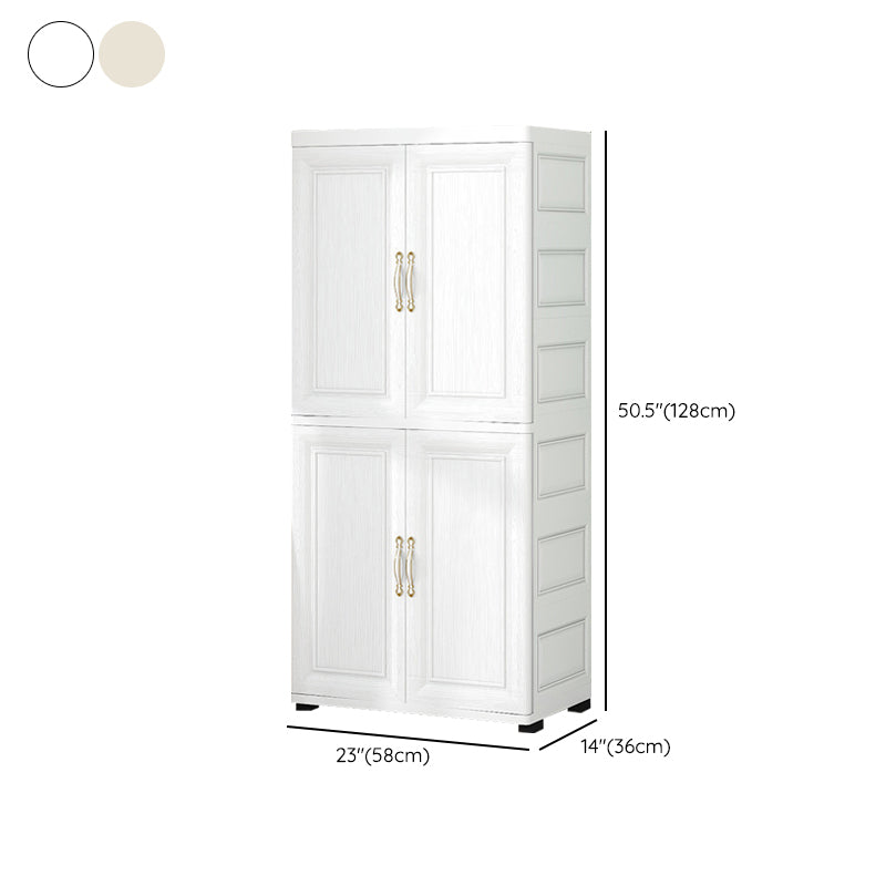 Modern Style Plastic Armoire Cabinet Bedroom Youth Armoire with wheels