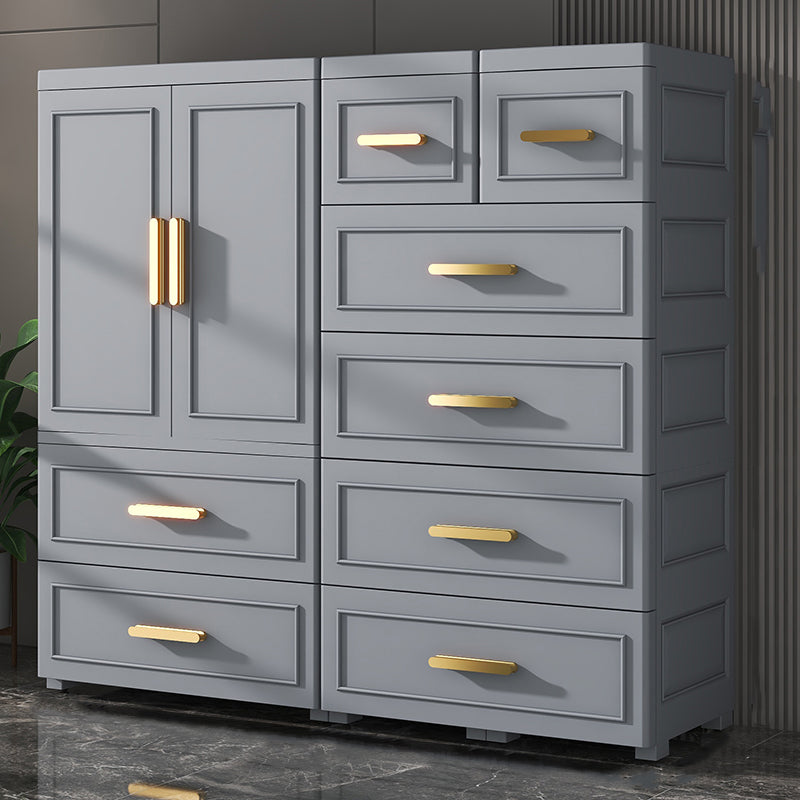 Contemporary Wardrobe Armoire Plastic Bedroom Armoire for Home