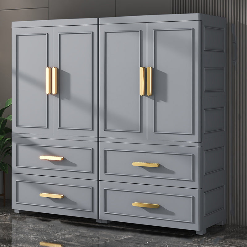 Contemporary Wardrobe Armoire Plastic Bedroom Armoire for Home