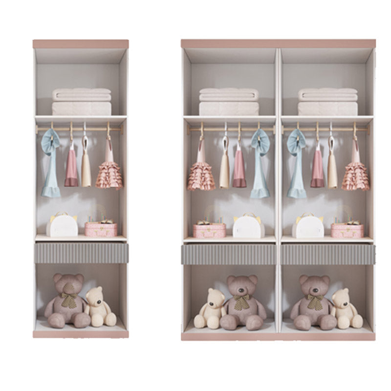 Contemporary Wardrobe Cloth Wooden Bedroom Kids Closet with Drawers