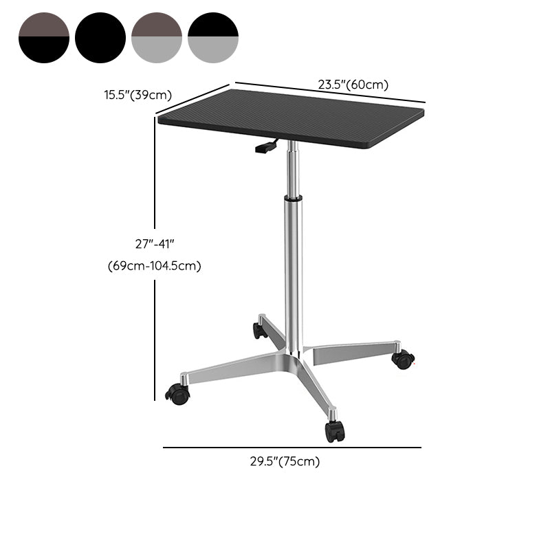 Rectangular Shaped Standing Desk Black/Grey Writing Desk for Office