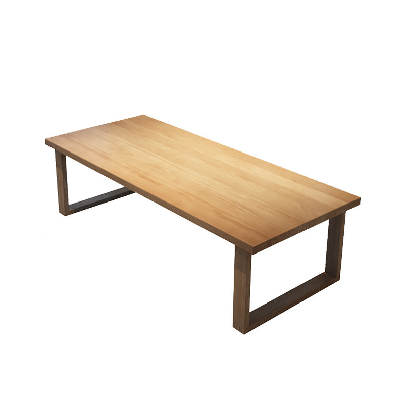 Contemporary Rectangular Office Desk Pine Writing Desk for Office