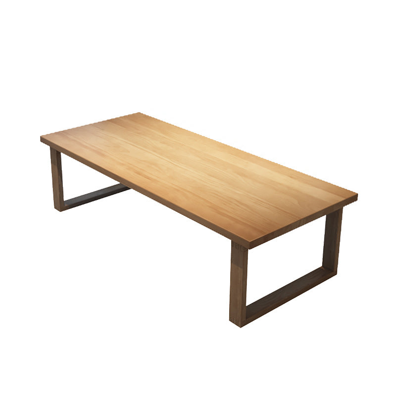 Contemporary Rectangular Office Desk Pine Writing Desk for Office