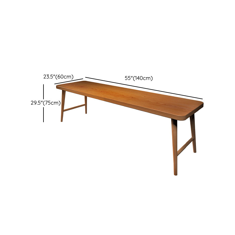 Contemporary Curved Office Desk Solid Wood Writing Desk for Office