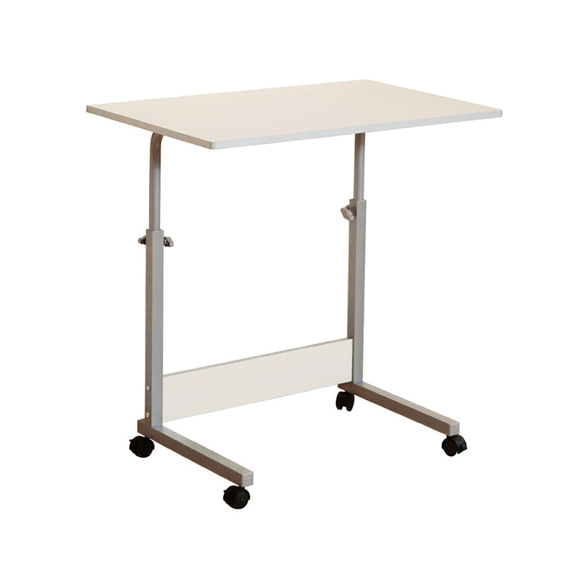 Rectangular Shaped Standing Desk Reversible White/Brown Writing Desk for Office