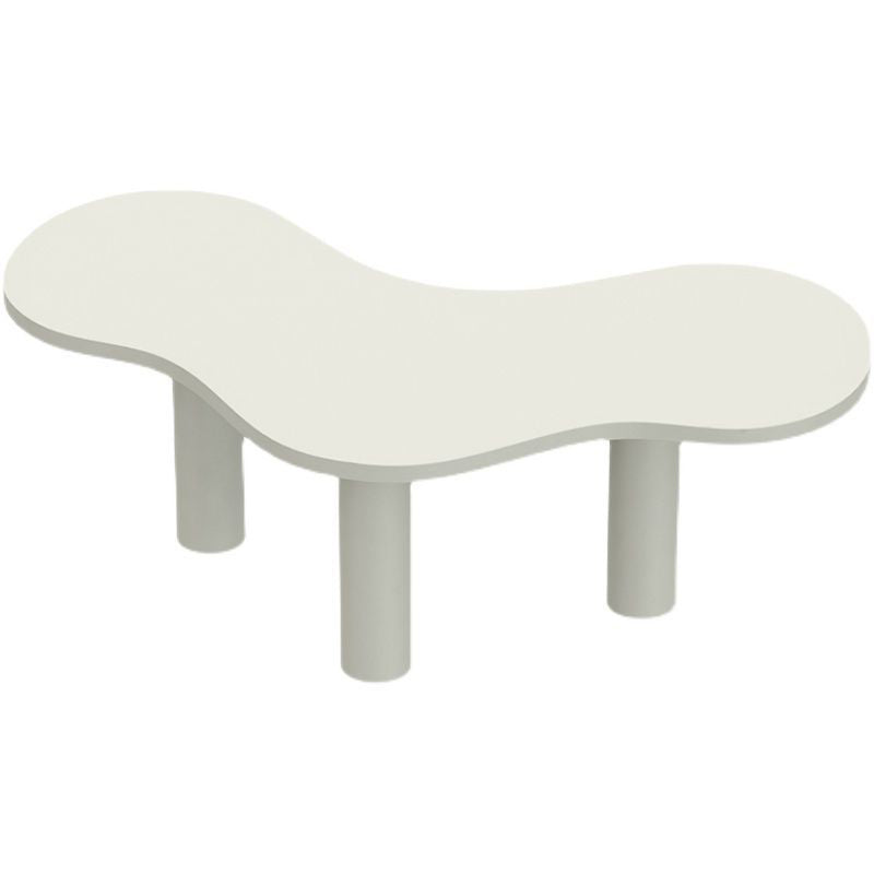 Special-Shaped Office Laptop Table White / Black Writing Desk for Office