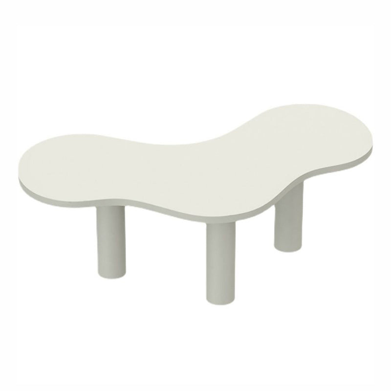 Special-Shaped Office Laptop Table White / Black Writing Desk for Office