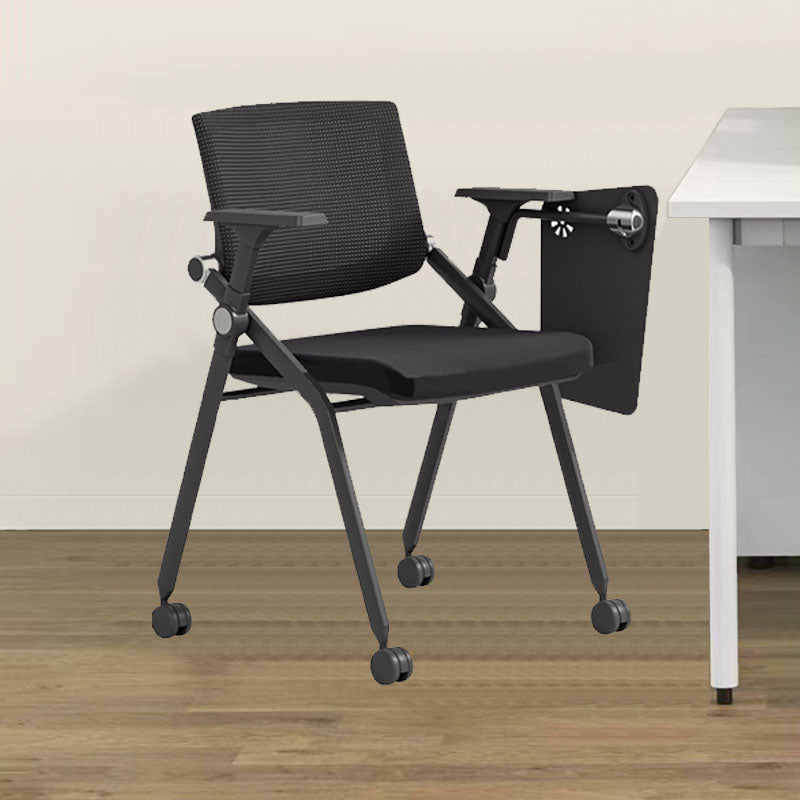 31.2-inch Height Desk Chair Contemporary Metal Office Chair with Arm