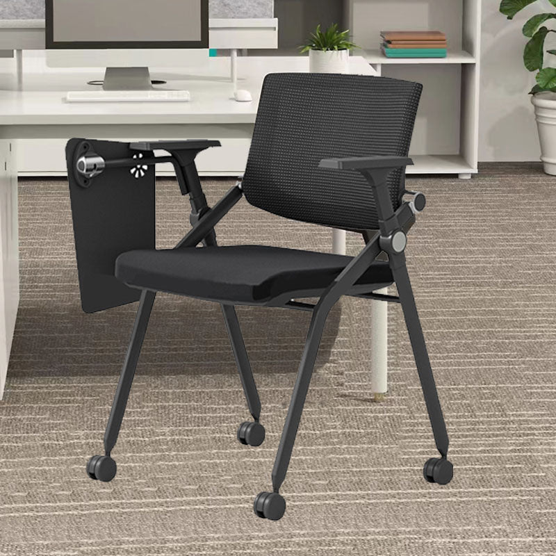 31.2-inch Height Desk Chair Contemporary Metal Office Chair with Arm