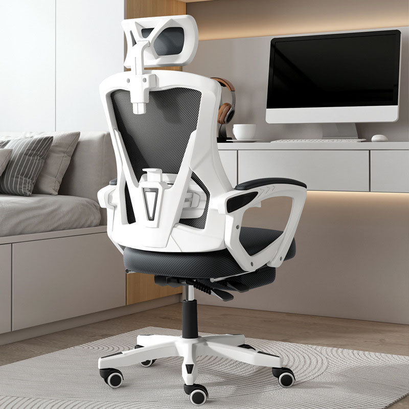 Modern Padded Arms Desk Chair No Distressing Ergonomic Office Chair with Wheels