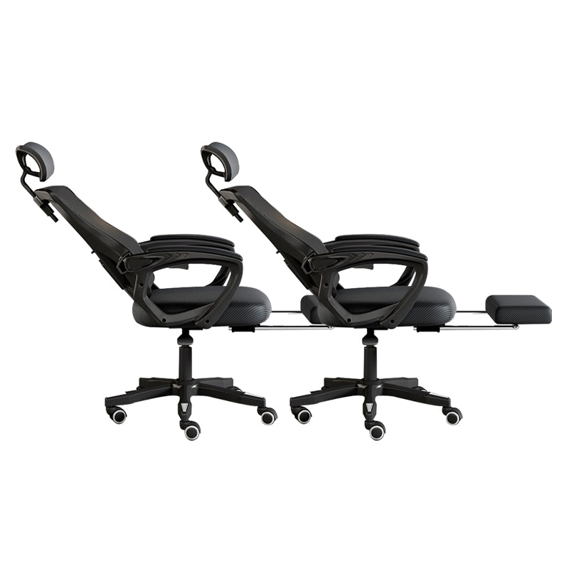 Modern Padded Arms Desk Chair No Distressing Ergonomic Office Chair with Wheels