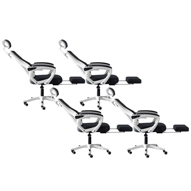 Modern Padded Arms Desk Chair No Distressing Ergonomic Office Chair with Wheels