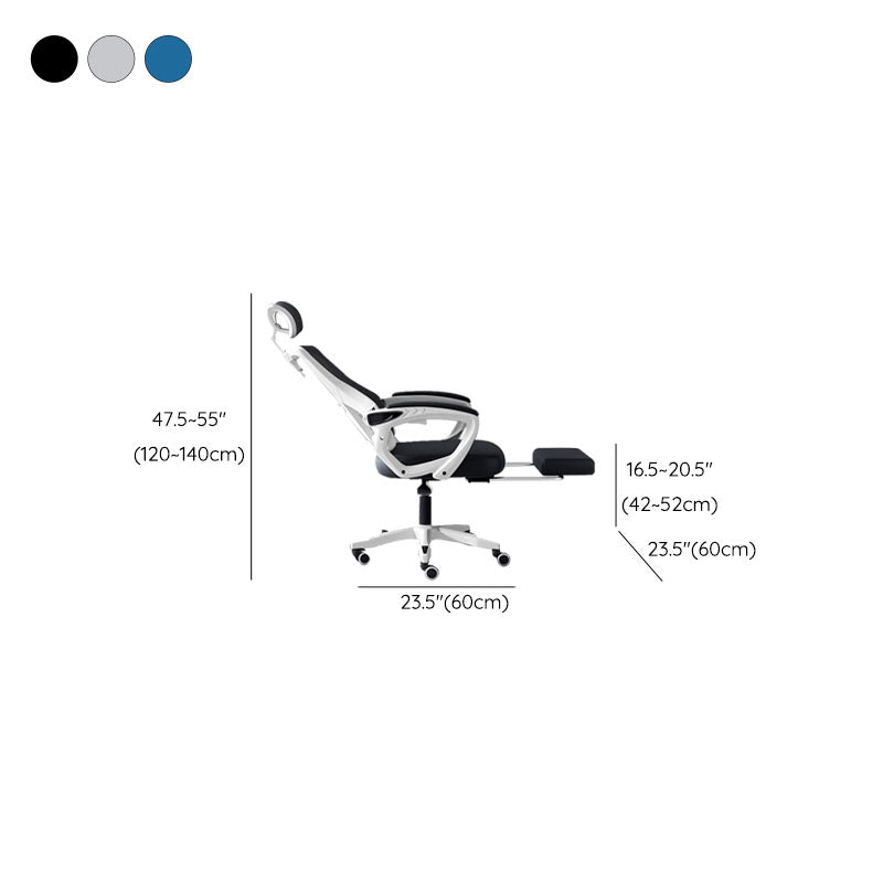 Modern Padded Arms Desk Chair No Distressing Ergonomic Office Chair with Wheels