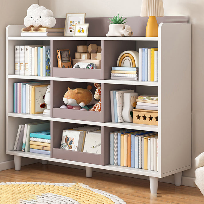 Wooden Storage Cubby Nordic Freestanding Cubby Storage Bookcase