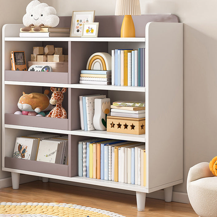 Wooden Storage Cubby Nordic Freestanding Cubby Storage Bookcase