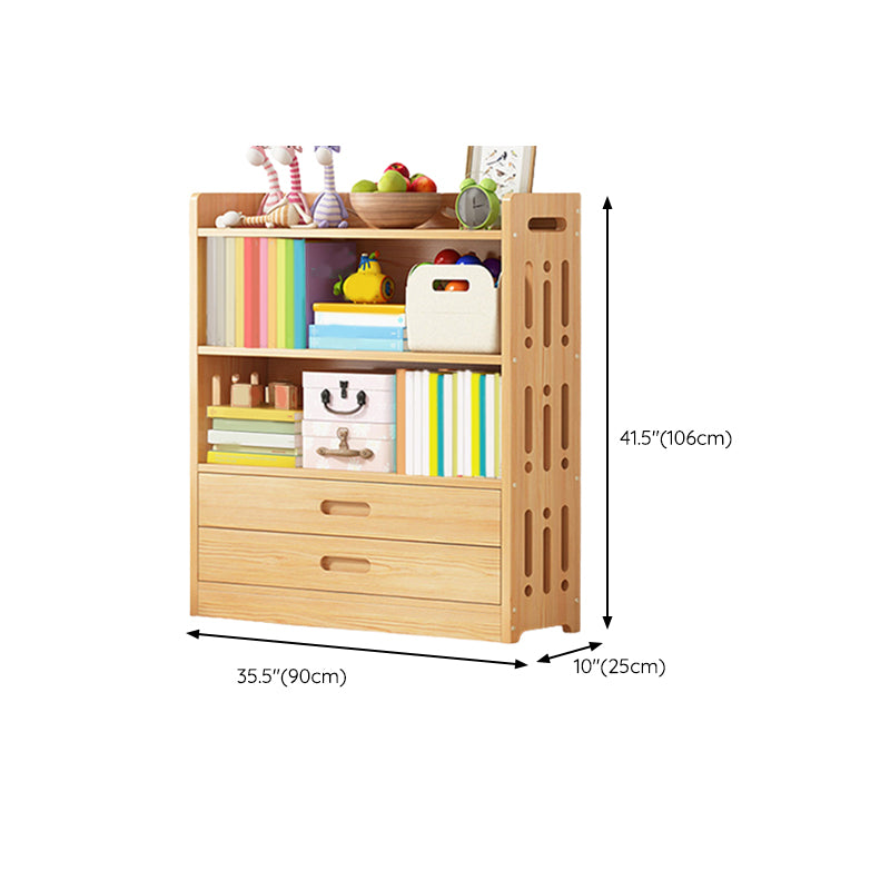 Nordic Style Standard Kids Bookcase Home Freestanding Rectangle Standard Bookcase