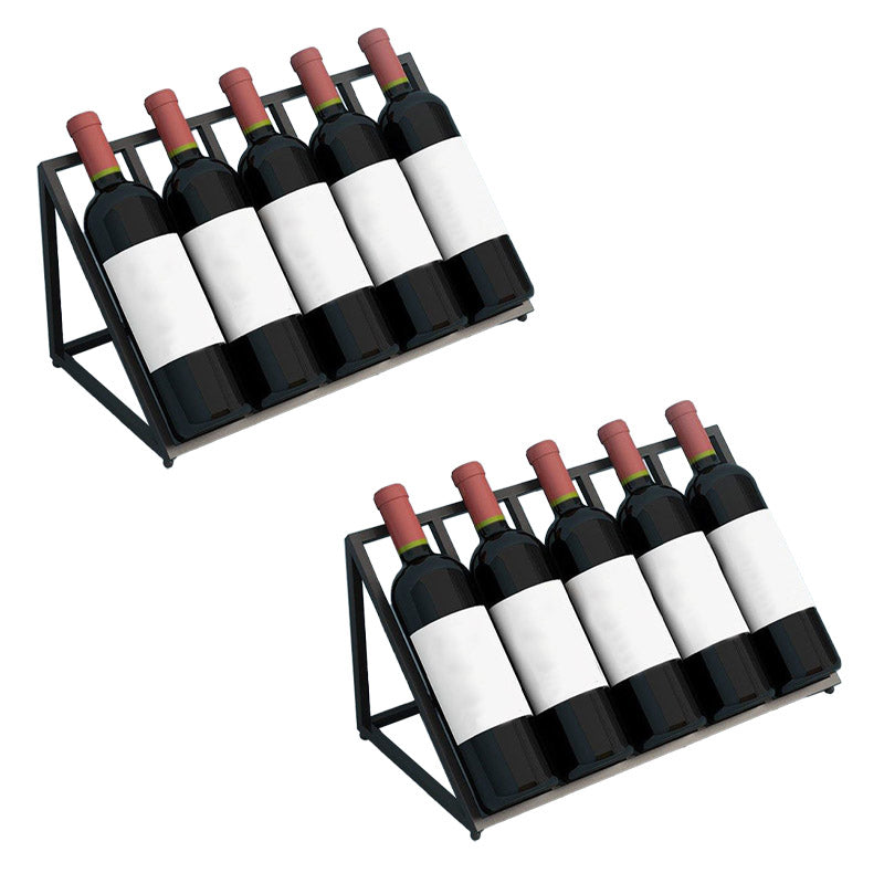 Glam Style Tabletop Wine Rack Metal Wine Bottle Rack for Living Room