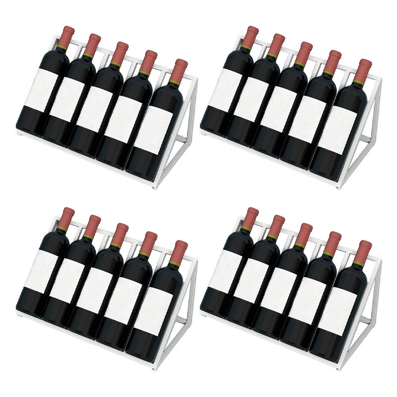 Glam Style Tabletop Wine Rack Metal Wine Bottle Rack for Living Room