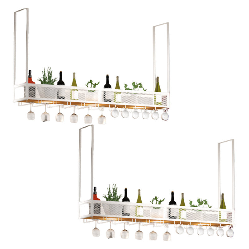 Modern Hanging Wine Rack Holder Iron Wine Glass Stemware Rack Holder