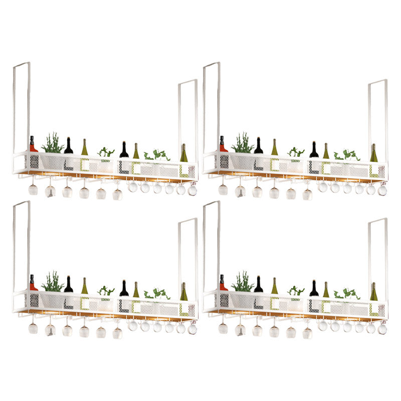 Modern Hanging Wine Rack Holder Iron Wine Glass Stemware Rack Holder