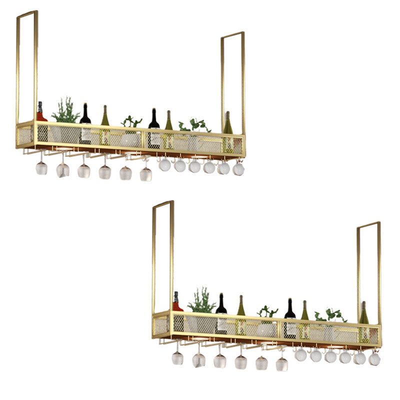 Modern Hanging Wine Rack Holder Iron Wine Glass Stemware Rack Holder