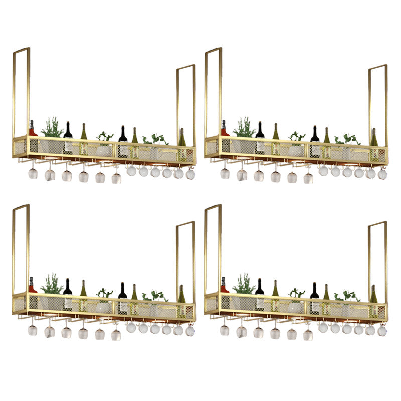 Modern Hanging Wine Rack Holder Iron Wine Glass Stemware Rack Holder