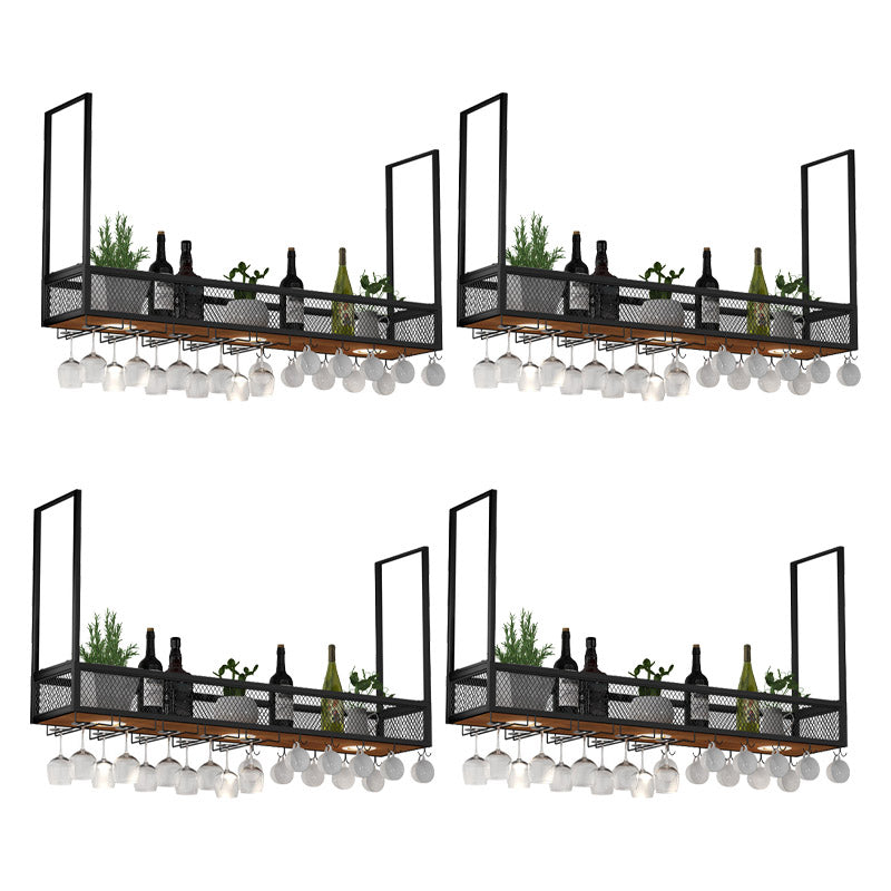 Modern Hanging Wine Rack Holder Iron Wine Glass Stemware Rack Holder