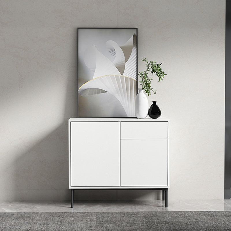 Wood Server Contemporary Style Credenza with Cabinets and Drawers