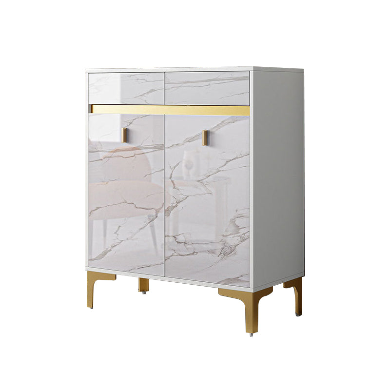 Glam Style Credenza Wood Buffet Credenza with Cabinets and Drawers