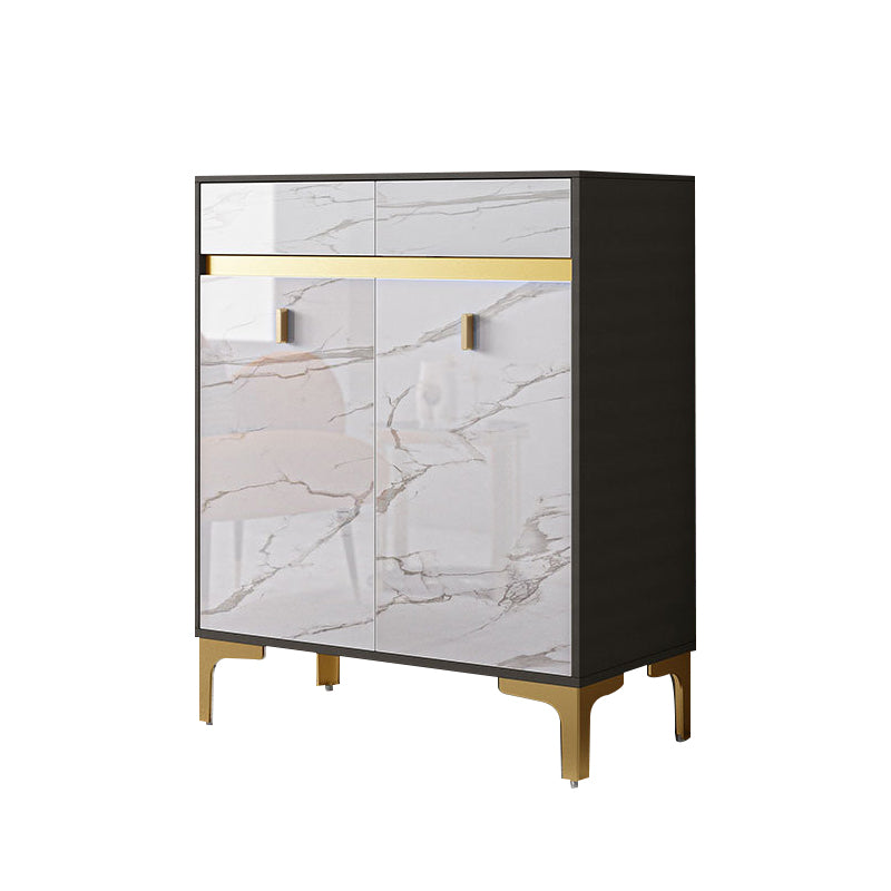 Glam Style Credenza Wood Buffet Credenza with Cabinets and Drawers