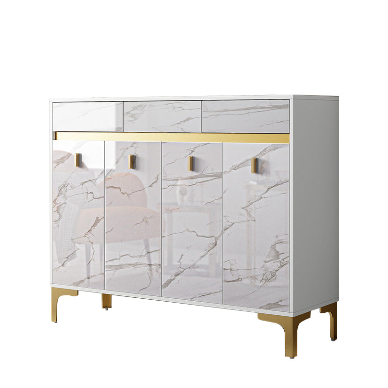 Glam Style Credenza Wood Buffet Credenza with Cabinets and Drawers