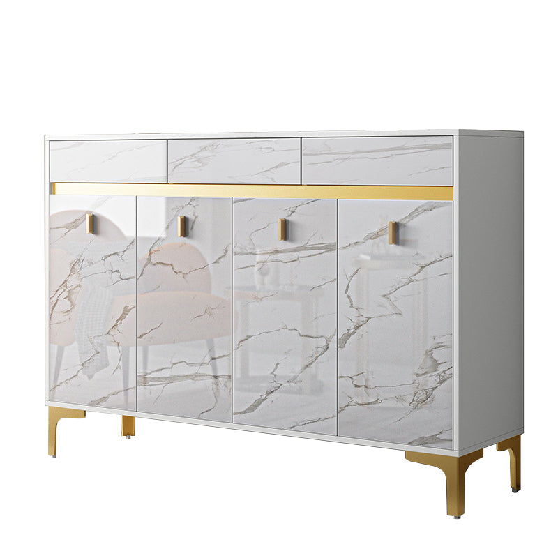 Glam Style Credenza Wood Buffet Credenza with Cabinets and Drawers