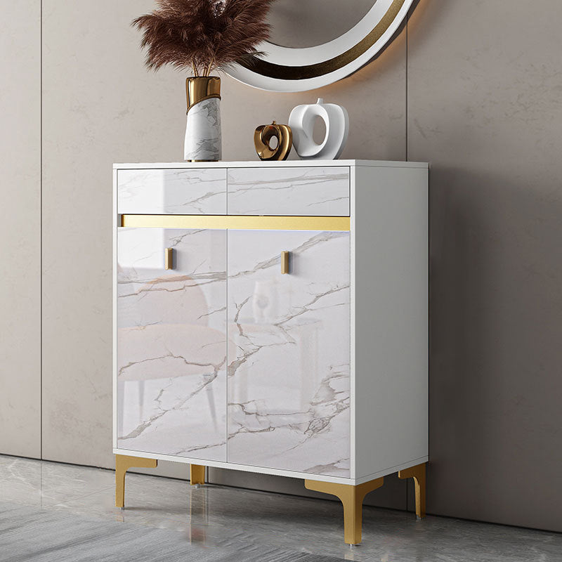 Glam Style Credenza Wood Buffet Credenza with Cabinets and Drawers