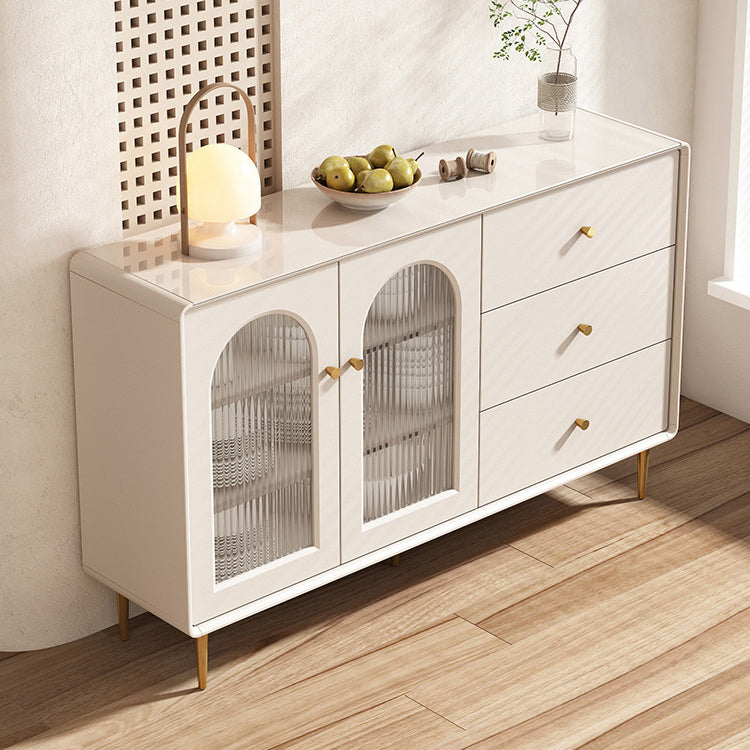 Modern Style Sideboard Wood Side Board with Cabinets and Drawers