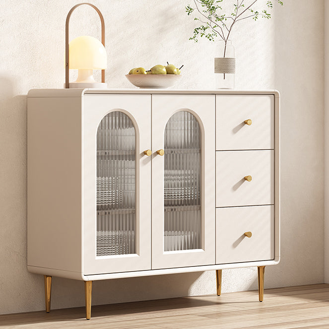 Modern Style Sideboard Wood Side Board with Cabinets and Drawers