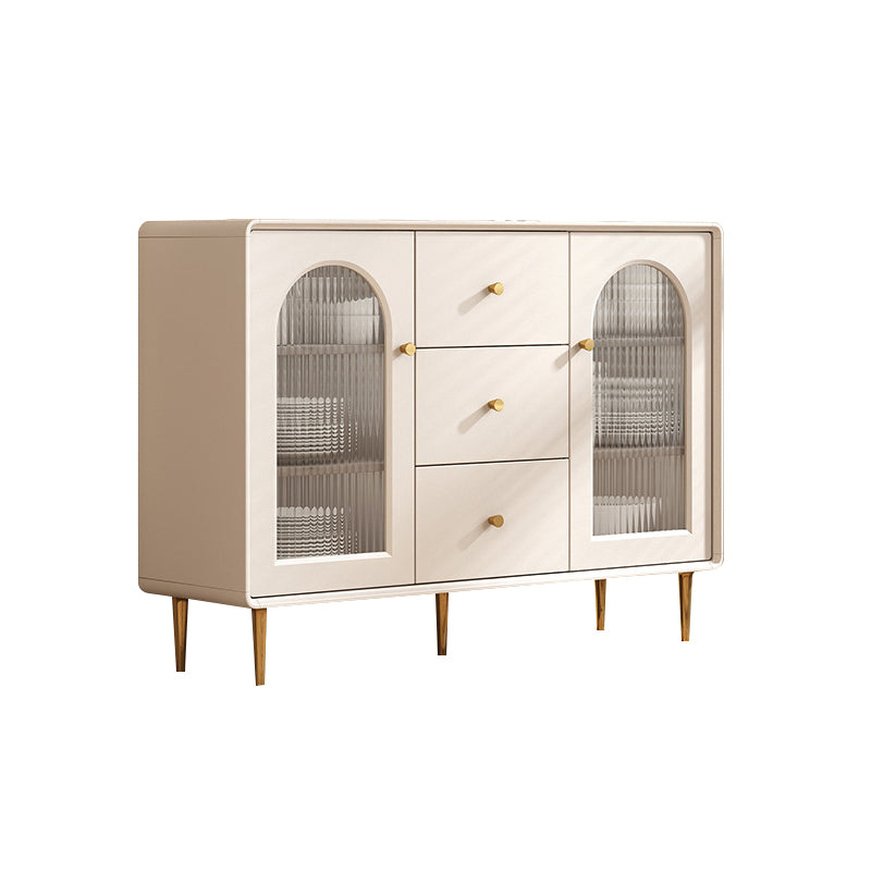 Modern Style Sideboard Wood Side Board with Cabinets and Drawers