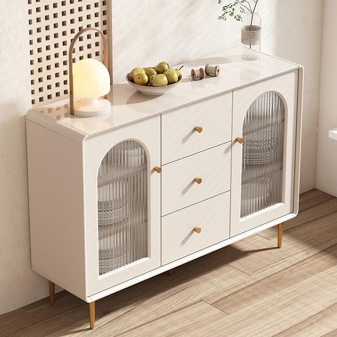 Modern Style Sideboard Wood Side Board with Cabinets and Drawers