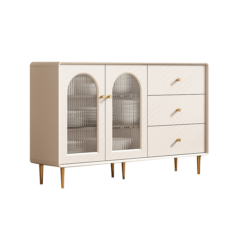 Modern Style Sideboard Wood Side Board with Cabinets and Drawers